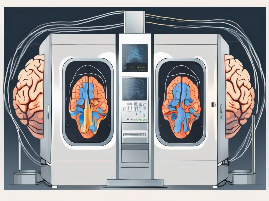 An fmri machine with two sides