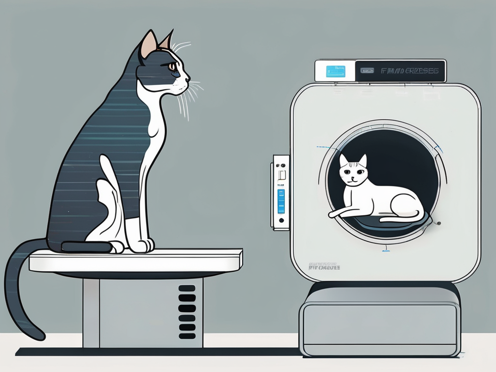 A pet scanner and an fmri machine side by side